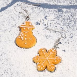 3/$15 Snowman & Snowflake Christmas Cookie Earrings